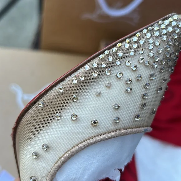 Follies Strass Christian Louboutin 100mm pumps - Picture 3 of 12